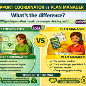 Support Coordinator vs Plan Manager in the NDIS: Roles, Differences, and Why Both Matter